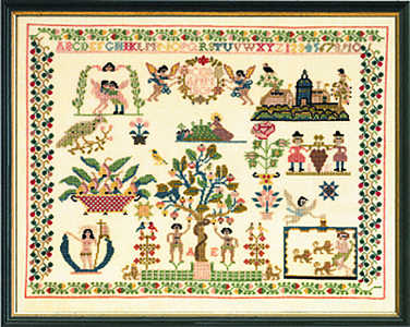 Daniel 1809 sampler - click for larger image