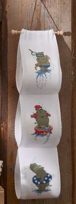Hippo Toilet Roll Holder - click for larger image