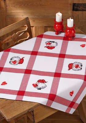 Little Santa Table Cloth - click for larger image