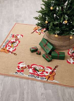 Elf Orchestra Tree Skirt - click for larger image