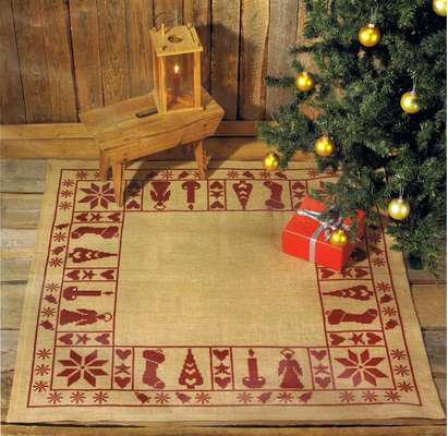 Christmas Spirit Tree Skirt - click for larger image