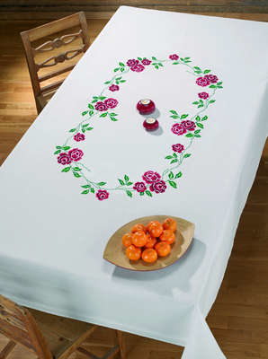 Red Roses Large Table Cover