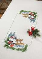 Birds and Deer Table Cloth - click for larger image