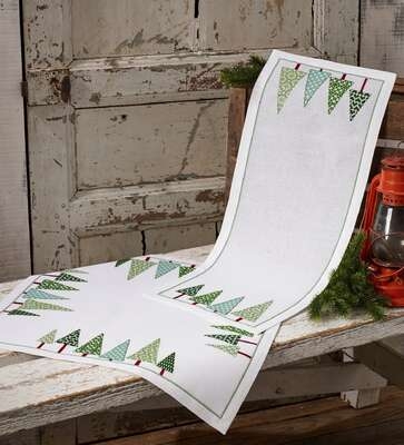 Christmas Trees Table Runner