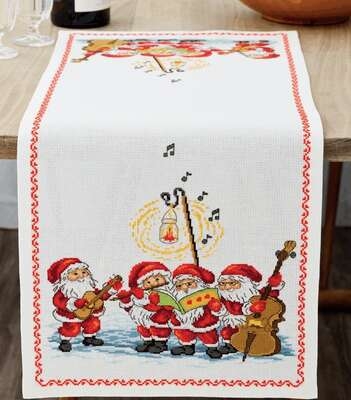 Elf Orchestra Table Runner