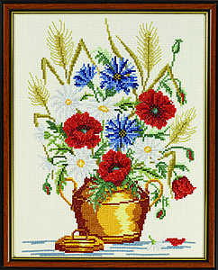 Harvest flower vase - click for larger image