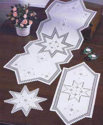 Christmas Star long table runner