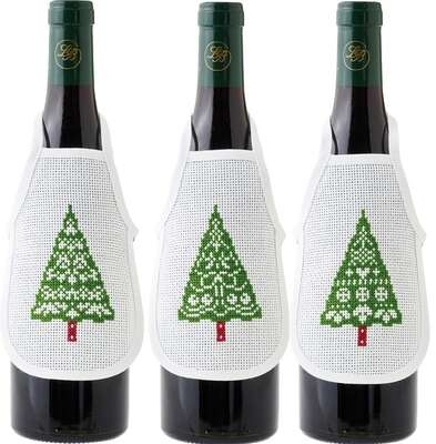 Trees Wine Bottle Aprons - click for larger image