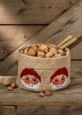 Santa Cloth Bowl - click for larger image