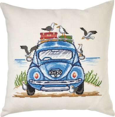 VW and Seagulls Cushion - click for larger image