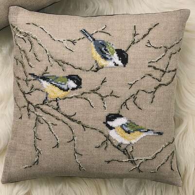 Great Tit Cushion - click for larger image