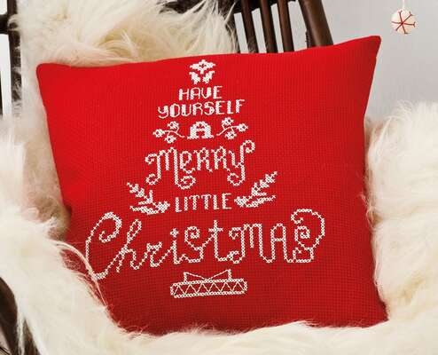 Merry Christmas Cushion - click for larger image
