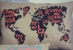 World Map in Black