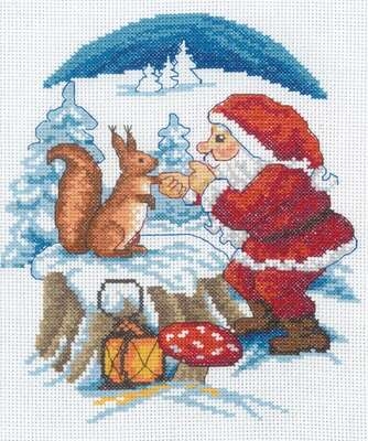 Santa Claus with Squirrel