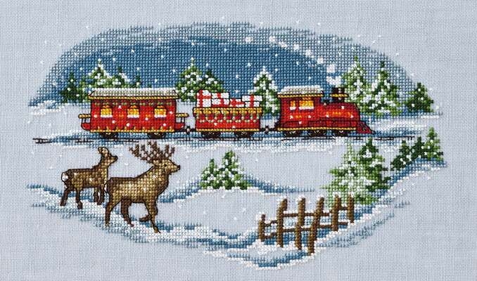 Red Christmas Train