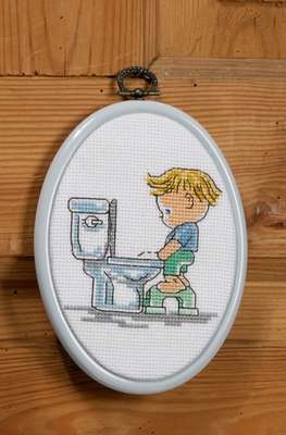 Boy in Toilet - click for larger image