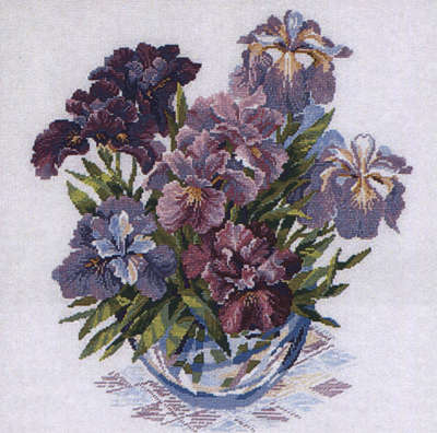 Irises In Vase