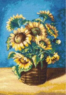 Sunflowers in a Basket after N. Antonova