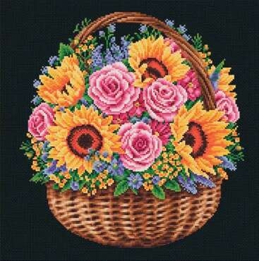 Flower Basket in Black
