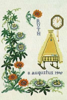 Birth Records with Month, flowers and time ��� August