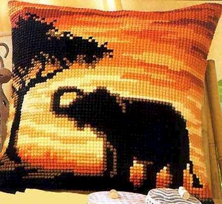 Home Counted Kits Colorful Cow Counted Cross Stitch Kit 14ct 42x52 Cm Counted Cow Cross Stitch Kits