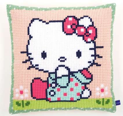 Hello Kitty Cross Stitch Cushion Kit