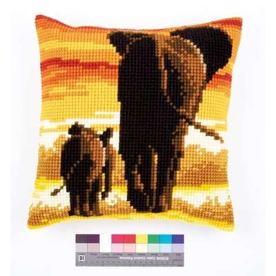 Sunset Elephants Cushion