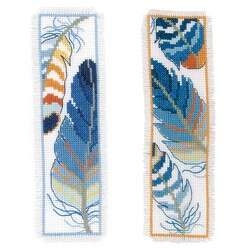 Blue Feathers Bookmarks