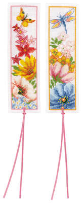 Colourful Flower Bookmarks