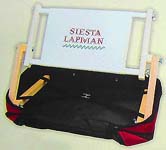 A Siesta LapMan® Bag in Burgundy with Sewing Frame