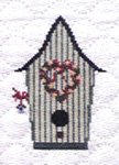 quilted birdhouse