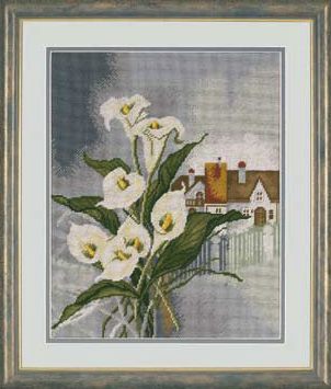 House with Calla lily