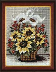 Basket of Sunflowers