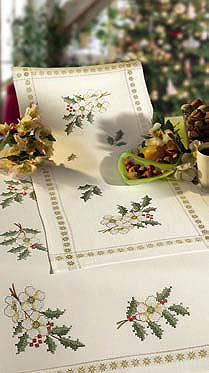Christmas Rose table cover