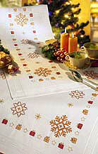 Snowflakes table cover