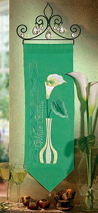 White Calla Lily wall hanging