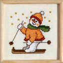 Skiing Snowman picture