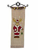 Reindeer with red coat wall hanging