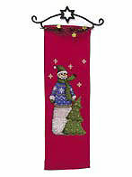 Snowman with fir tree hanger