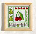 Cherry picture - Counted cross stitch