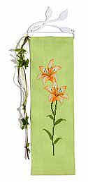 Lily wall hanging - Counted cross stitch