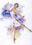 Ballerina - cross stitch kit by Lanarte