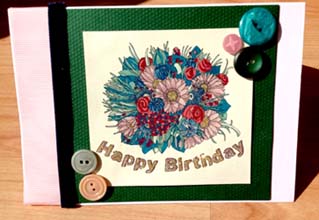 Birthday Bouquet, Digital Stamp by Julie Lynes