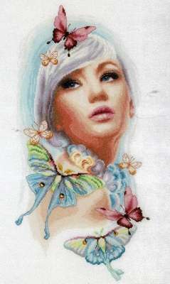 Butterfly Dreams - cross stitch kit by Lanarte