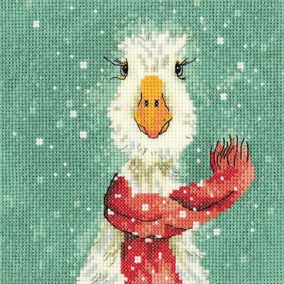 Christmas Scarf, Cross Stitch Kit by Heritage Crafts