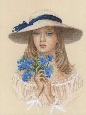 Forget Me Not - cross stitch kit by Riolis