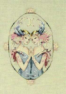 Gemini a cross stitch pattern by Nora Corbett