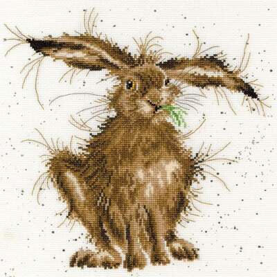 Hare Brained, cross stitch kit by Hannah Dale and Bothy Threads