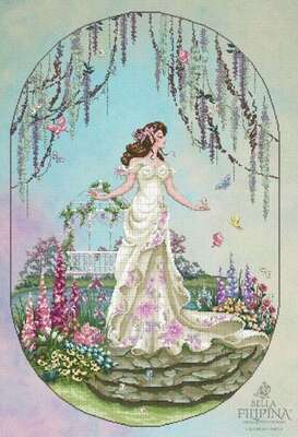 Lady Antheia, cross stith pattern by Bella Filipina