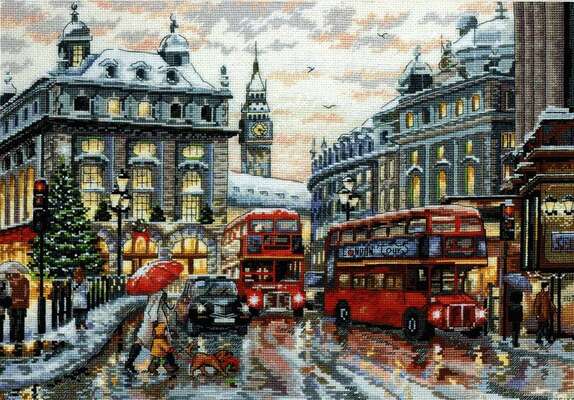 London, Cross Stitch Kit by Merejka